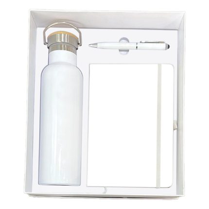 White water bottle and pen