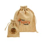 Jute Drawstring Pouches in A4 and A5 Size - Image 4