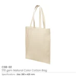 Promotional Cotton Shopping Bags 170 GSM with Long Handle - Image 4