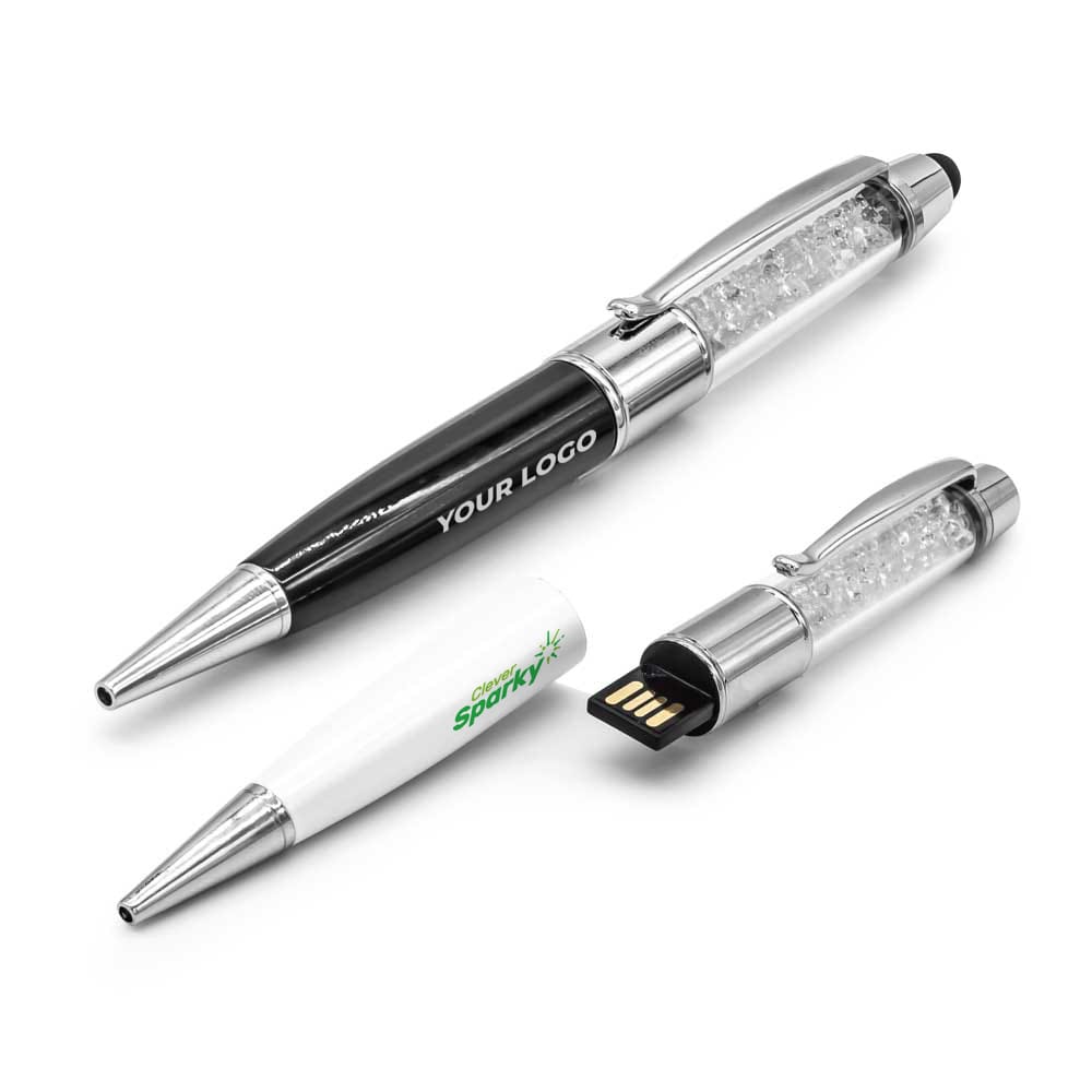 promotional-crystal-pen-usb-with-stylus-41 Crystal Pen USB with Stylus - Image 1